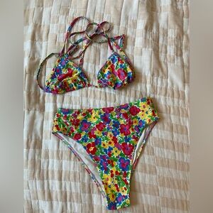 Faithful the brand floral Leo bikini size s